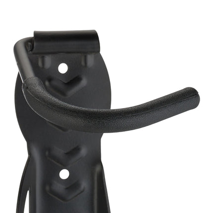 Schwarze Wandhalterung für Fahrräder - 6er-Set