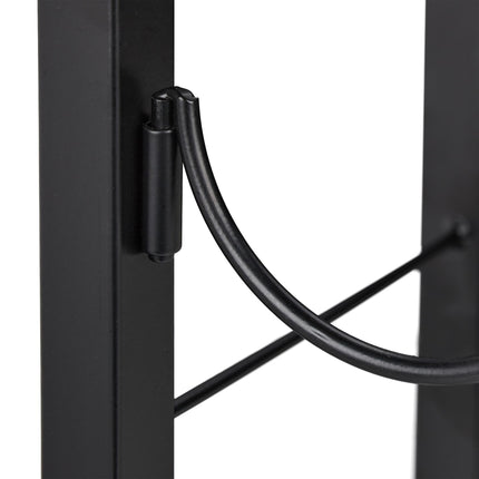 Black wine rack for 9 bottles