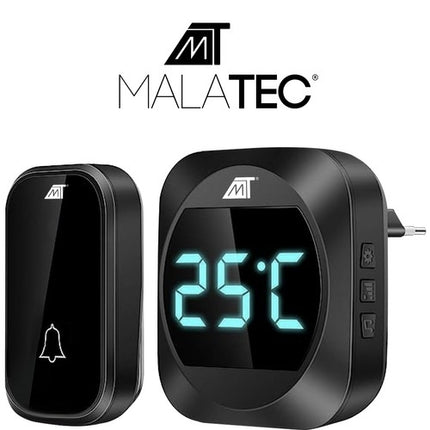 Schwarze Funkklingel Malatec 21911 
