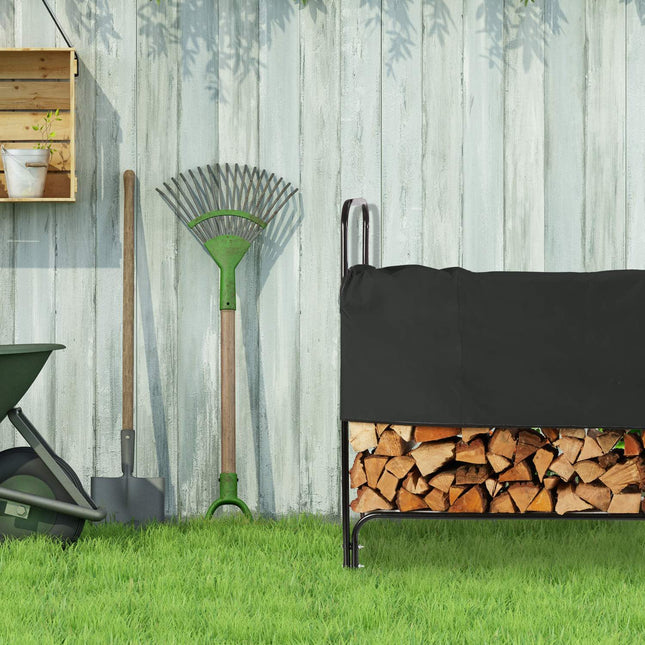 Black wood shelf with lid