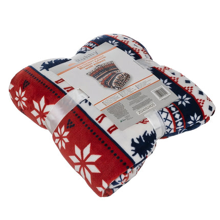 Couverture 1,6x2m + 2x taie d'oreiller Ruhhy 24825