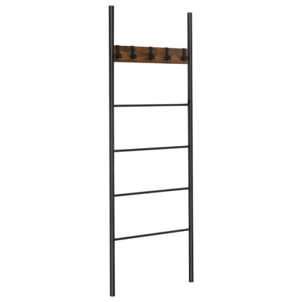 Deckenleiter, 5-stufig, an die Wand lehnend mit 5 abnehmbaren Haken
