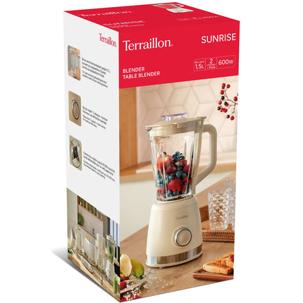 Standmixer 1,5L Glasbehälter, 600W, 2 Geschwindigkeiten + Pulsfunktion