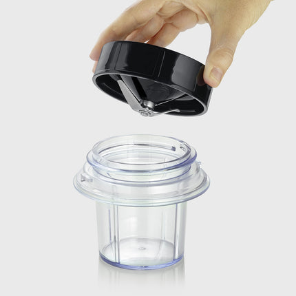 Mixer mit 1,5-Liter-Glaskanne, 600W, Smoothie-Becher, Zerkleinerer
