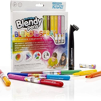 Blendy Pens Stationery Set Markers Blend And Spray, 24 Pcs