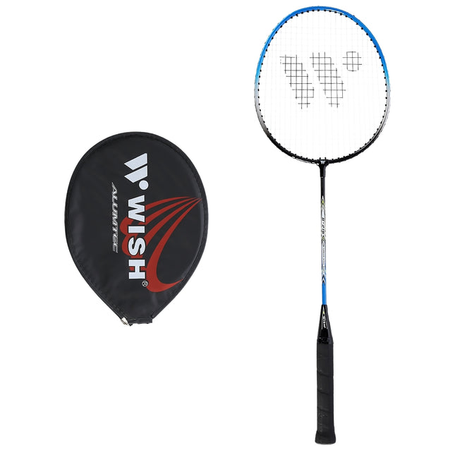 Blauer Badmintonschläger – Stahlrahmen, leicht