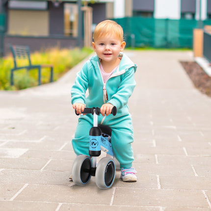 Blaues Laufrad für Kinder, leicht, verstellbar