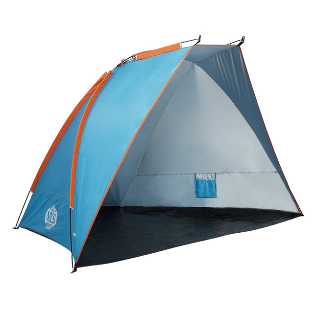 Blauwe strandtent, 260x120x120 cm, UV-bescherming