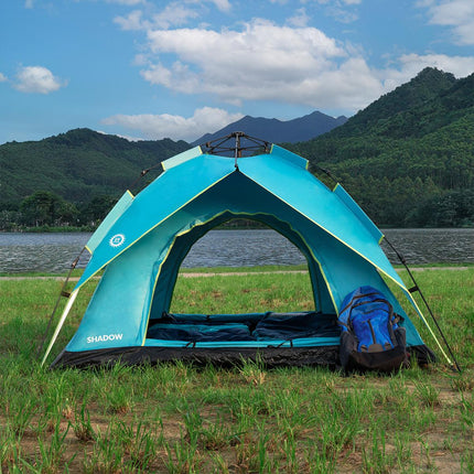 Blue Camping Tent, 2-Person, Lightweight, Waterproof