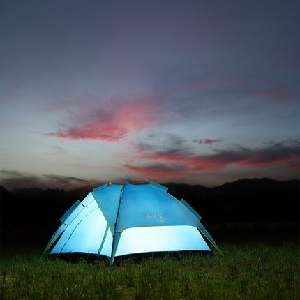 Blue Camping Tent, 2-Person, Lightweight, Waterproof