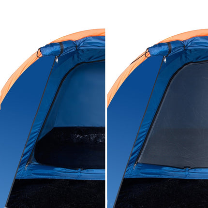 Blaues Campingzelt für Wanderer, 2 Personen