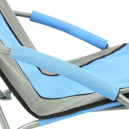 Blue Folding Beach Chair, Lightweight, Portable