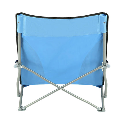 Blue Folding Beach Chair, Lightweight, Portable