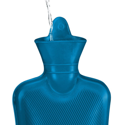 Blue Hot Water Bottle 1L – Leak-Proof, Pain Relief