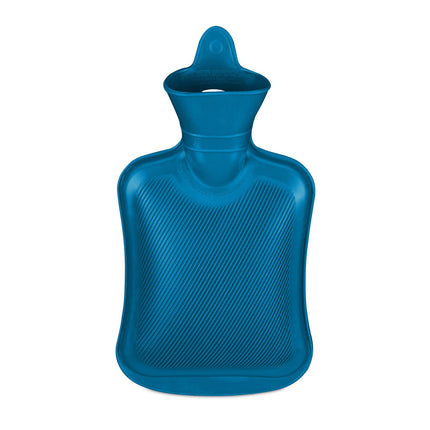 Blue Hot Water Bottle 1L – Leak-Proof, Pain Relief