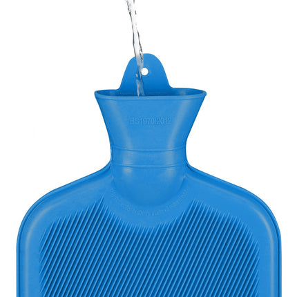 Blaue Wärmflasche 2L