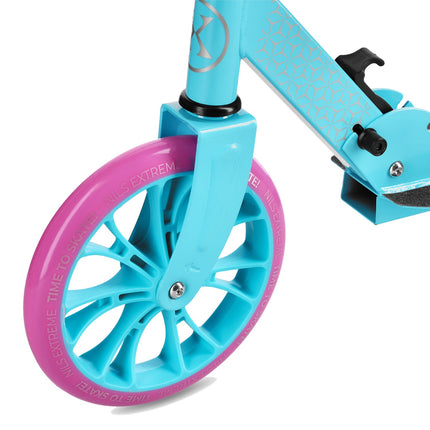 Blue Kick Scooter – Adjustable Height, Foldable Design