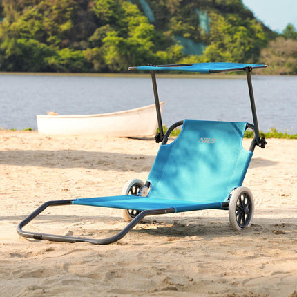 Blue Lounger Chair, Comfortable Indoor/Outdoor Use