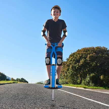 Blauer Pogo Stick für Kinder