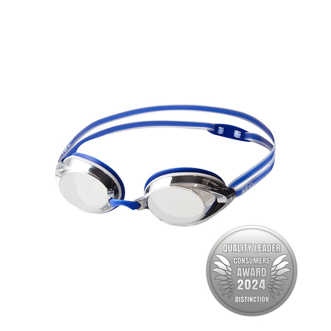 Blaue Rennschwimmbrille, Antibeschlag, UV-Schutz