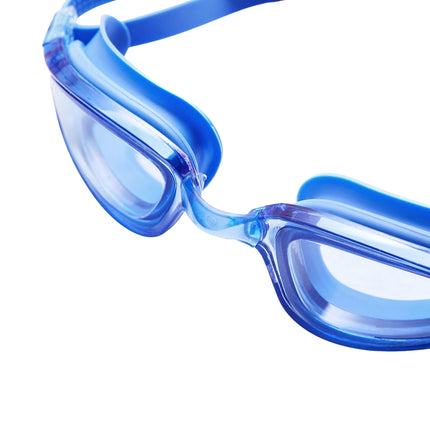 Blaue Schwimmbrille, Antibeschlag, UV-Schutz