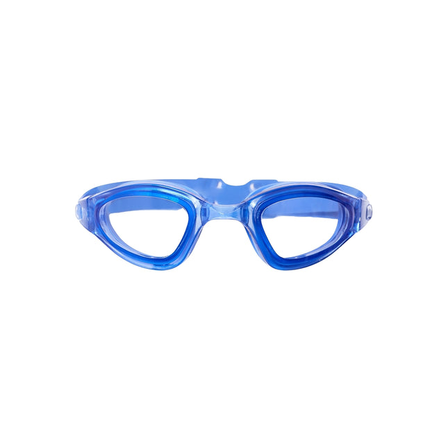 Blaue Schwimmbrille, Antibeschlag, UV-Schutz