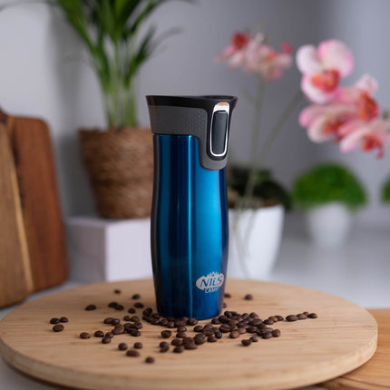 Blue Thermal Cup, 300ml, Insulated Stainless Steel