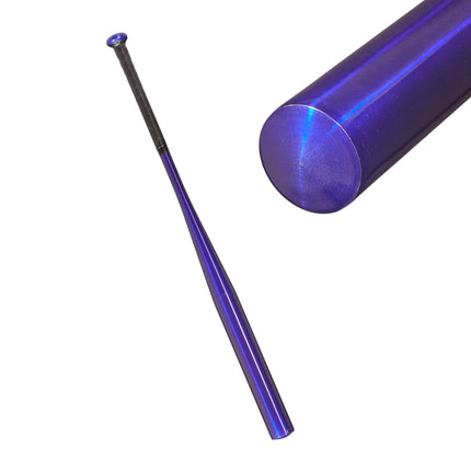 Blue aluminum baseball bat