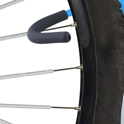 Lot de 2 supports muraux bleus pour vélo