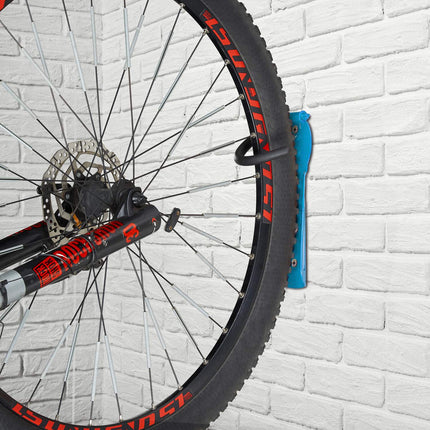 Lot de 2 supports muraux bleus pour vélo