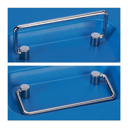 Blue cash drawer with coin counter