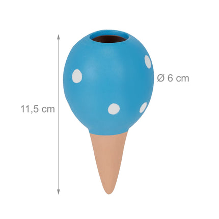 Blue clay cones - set of 4