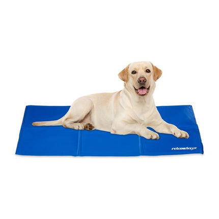 Tapis rafraîchissant bleu pour chiens