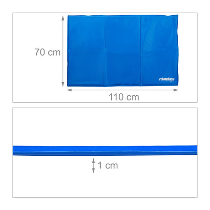 Tapis rafraîchissant bleu pour chiens
