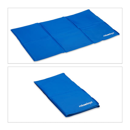 Tapis rafraîchissant bleu pour chiens