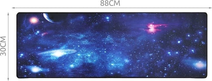 Blue keyboard mouse pad