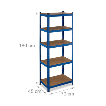 Blue shelf for high load 5 levels