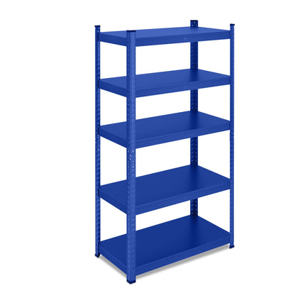Blue strong metal shelves 5 levels