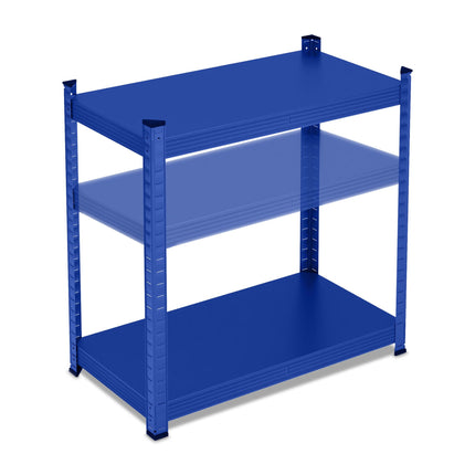 Blue strong metal shelves 5 levels