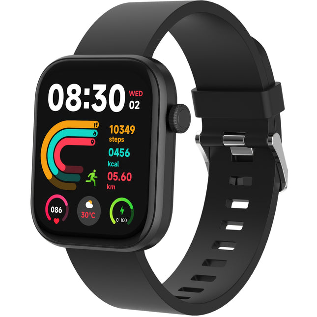 Bluetooth AMOLED Smart Watch Schwarz