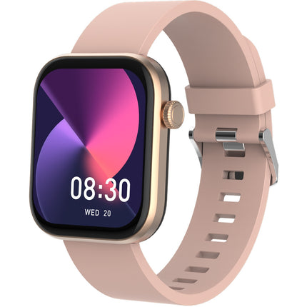 Bluetooth AMOLED Smart Watch Rosa/Beige