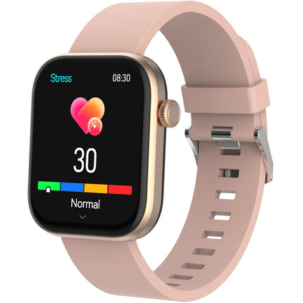 Bluetooth AMOLED Smart Watch Rosa/Beige