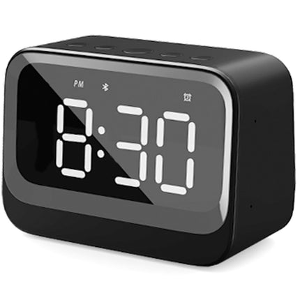 Bluetooth Wecker mit Lautsprecher, Dual-Alarme, Schwarz