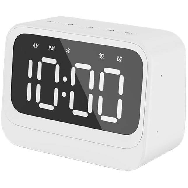 Bluetooth Radiowecker mit Lautsprecher, Dual-Alarme, Weiß