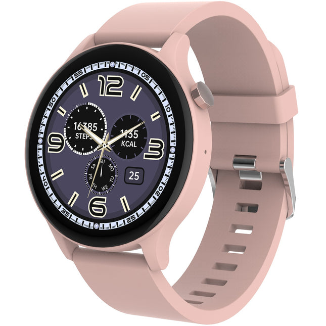 Bluetooth-Smartwatch Rosa/Beige