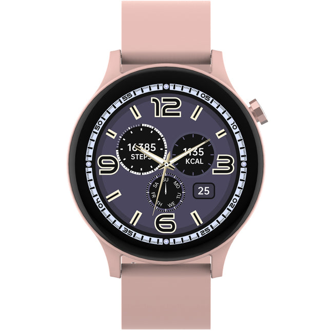 Bluetooth-Smartwatch Rosa/Beige