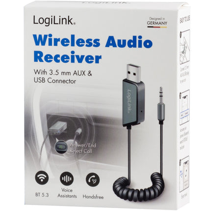 Bluetooth-Empfänger und Freisprecheinrichtung AUX 3,5 mm BT5.3