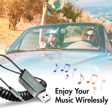 Bluetooth-Empfänger und Freisprecheinrichtung AUX 3,5 mm BT5.3