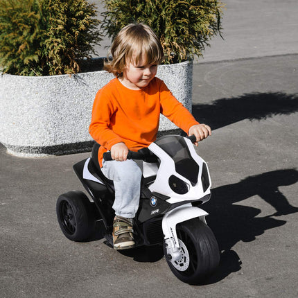 Kinder-Elektromotorrad – schwarz, batteriebetrieben, Stahl