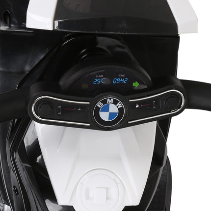 Kinder-Elektromotorrad – schwarz, batteriebetrieben, Stahl